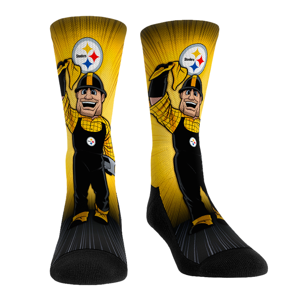 Pittsburgh Steelers - Mascot Pump Up! Crew Socks