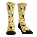 Pittsburgh Steelers - Throwback Logo Sketch Crew Socks