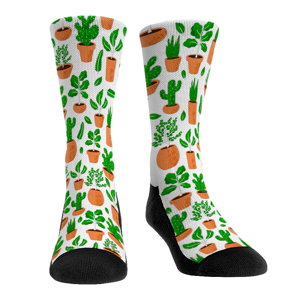 Plant All-Over Crew Socks