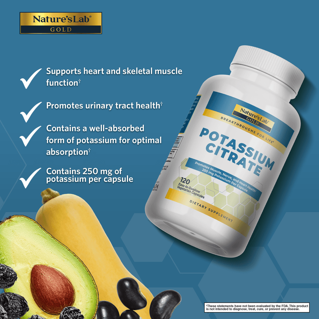 Gold Potassium Citrate - 120 Capsules