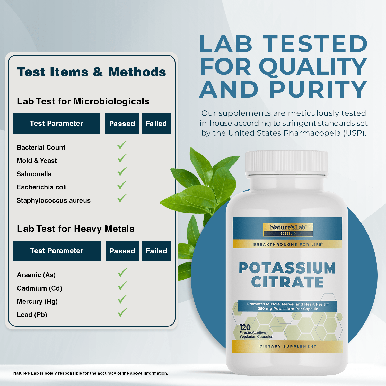 Gold Potassium Citrate - 120 Capsules