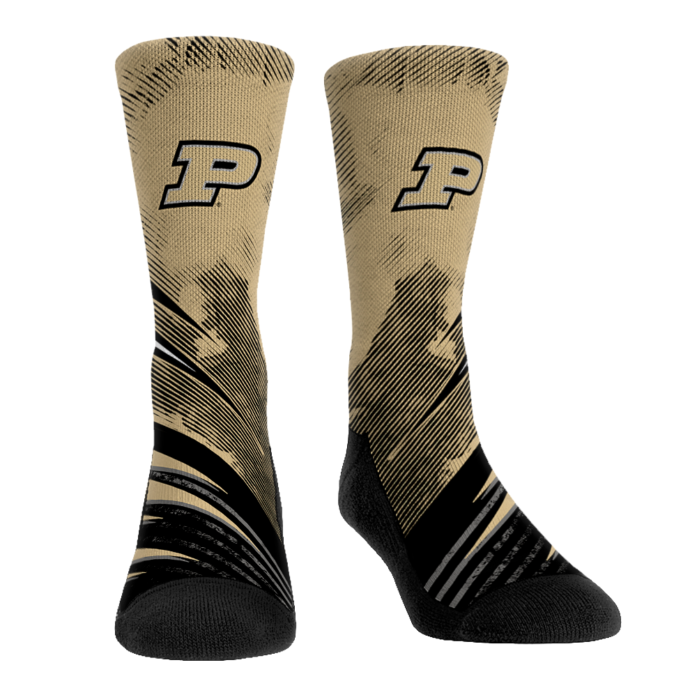 Purdue Boilermakers - Slash Slant Crew Socks