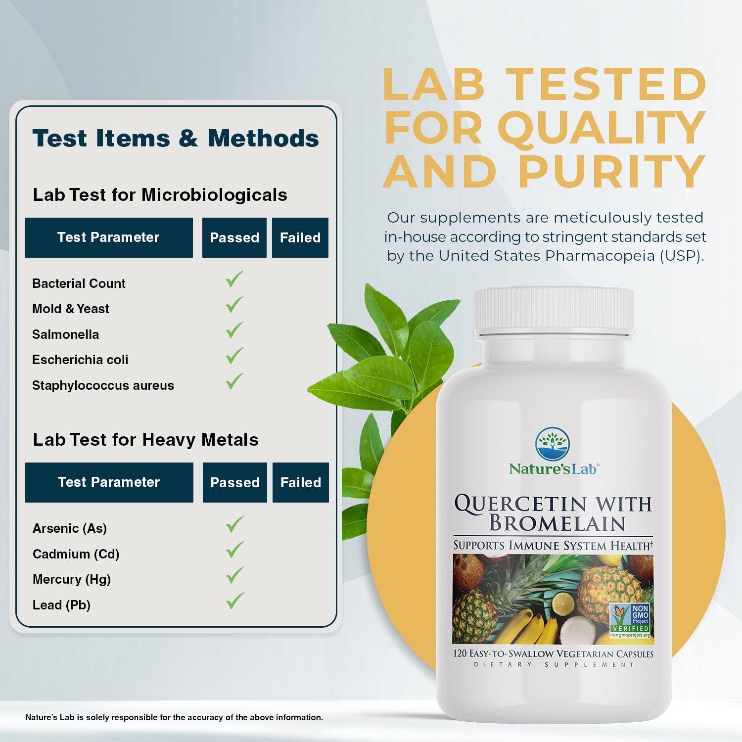 Quercetin Bromelain - 120 Capsules