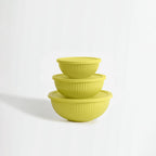 Genicook Rainbowl Three-Piece Glass Mixing Bowl Set