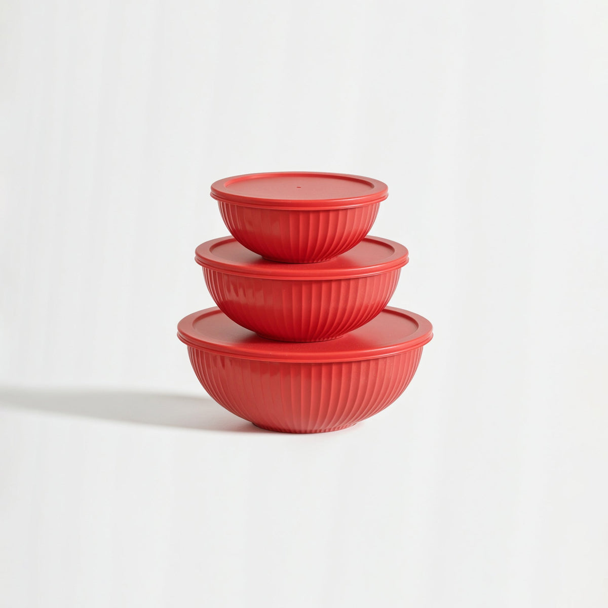 Genicook Rainbowl Three-Piece Glass Mixing Bowl Set