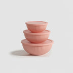 Genicook Rainbowl Three-Piece Glass Mixing Bowl Set