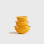 Genicook Rainbowl Three-Piece Glass Mixing Bowl Set