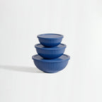 Genicook Rainbowl Three-Piece Glass Mixing Bowl Set