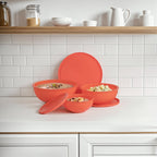 Genicook Rainbowl Three-Piece Glass Mixing Bowl Set