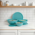 Genicook Rainbowl Three-Piece Glass Mixing Bowl Set