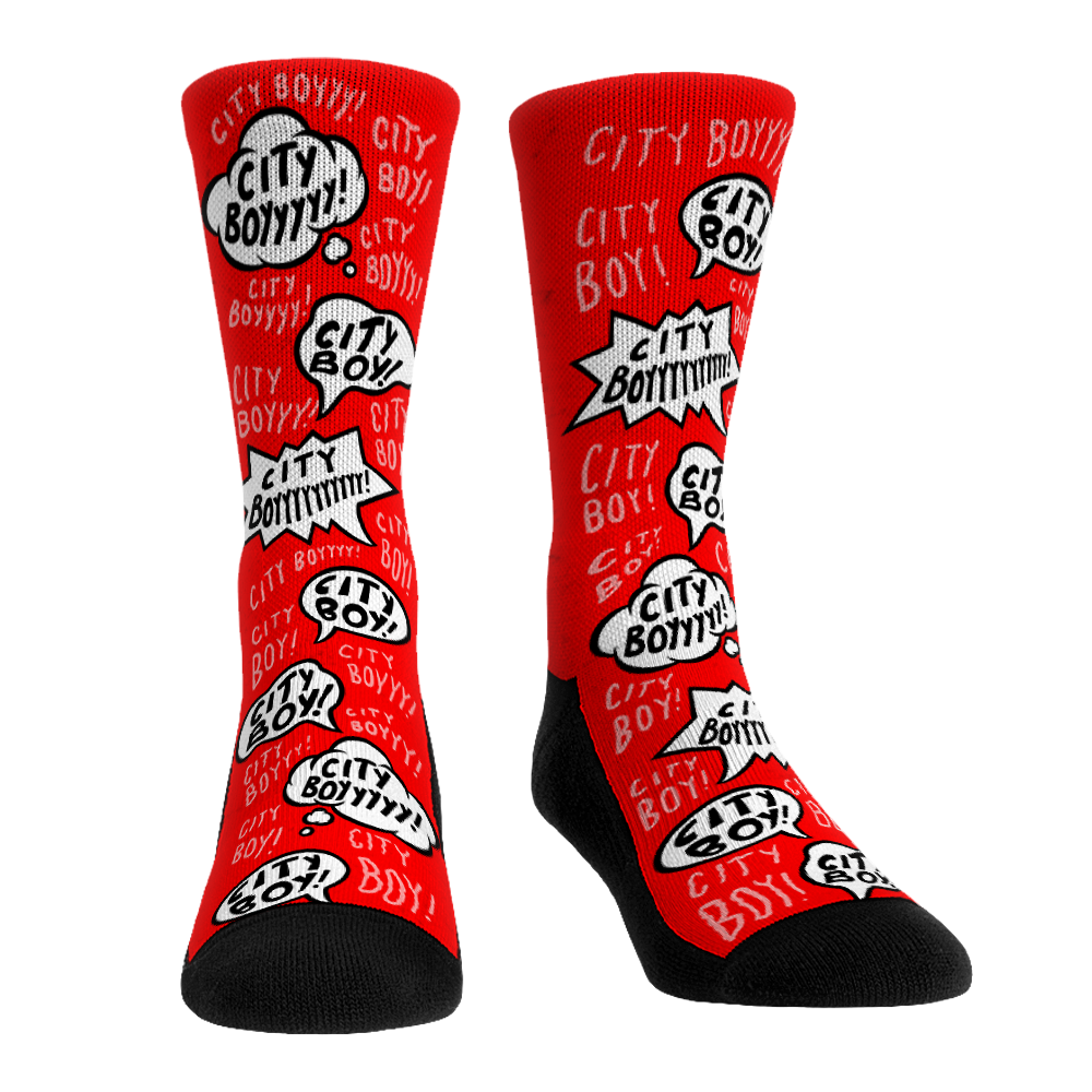 City Boy! Crew Socks