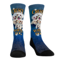 Crusty White Dog Crew Socks