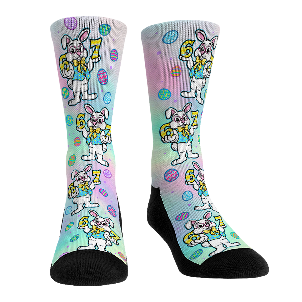 Easter Bunny - Six Seven All-Over Crew Socks
