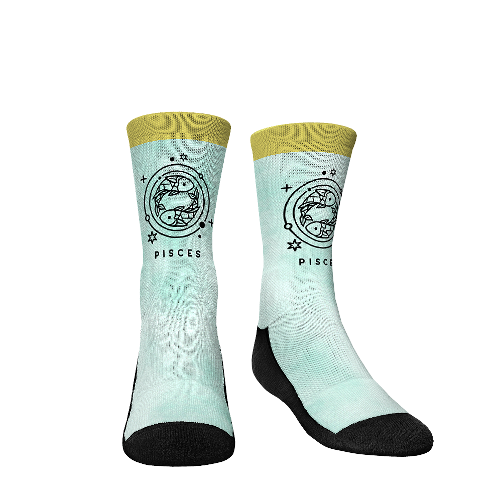Horoscope Dye - Pisces Crew Socks