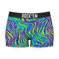 Women's Boy Shorts - Neon Wave