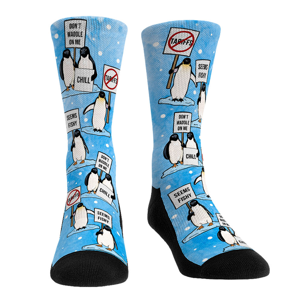 Penguin Protest Crew Socks