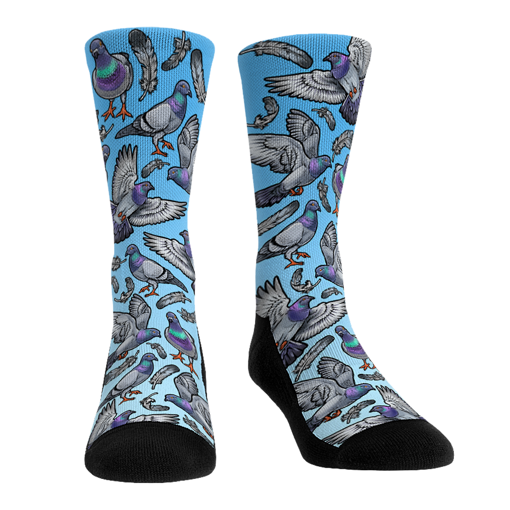 Pigeons All-Over Crew Socks