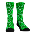 St. Patrick's Day - Shamrock Tie Dye Crew Socks