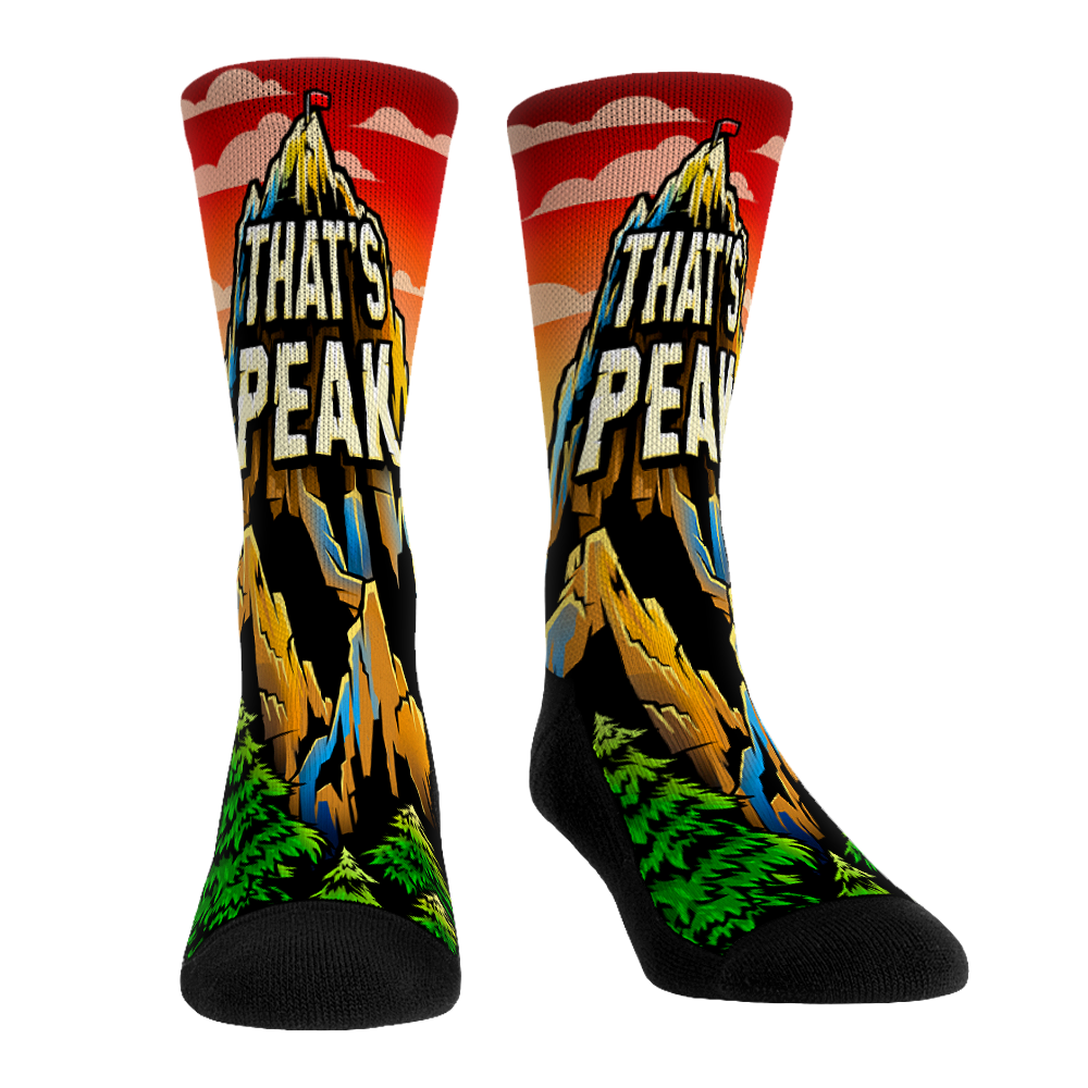 That's Peak Crew Socks