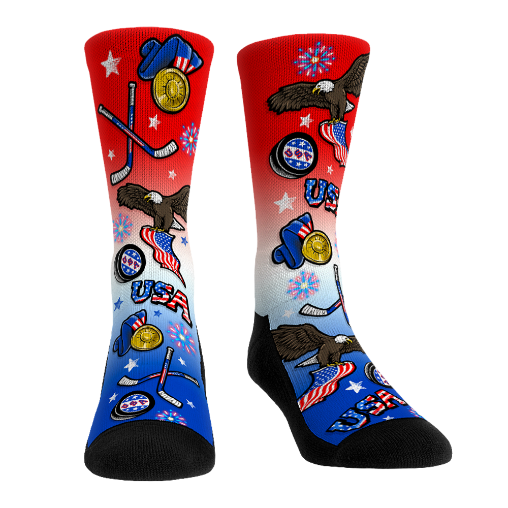 USA Hockey - All-Over Crew Socks