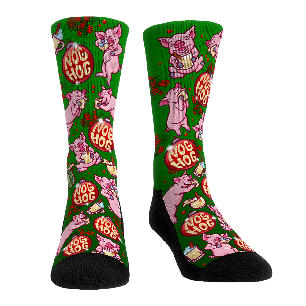 Nog Hog Crew Socks