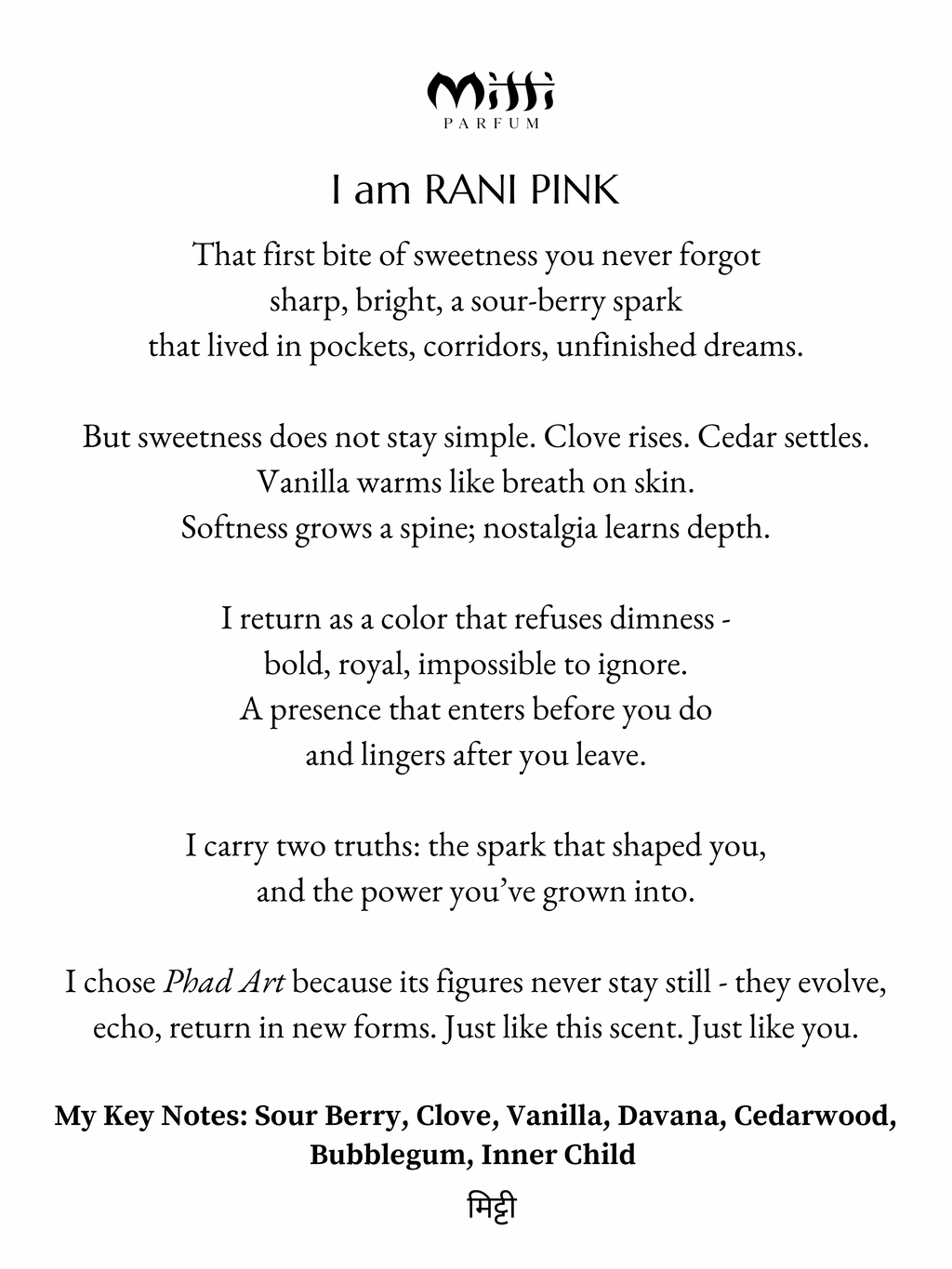 Luxury Eau de Parfum | RANI PINK