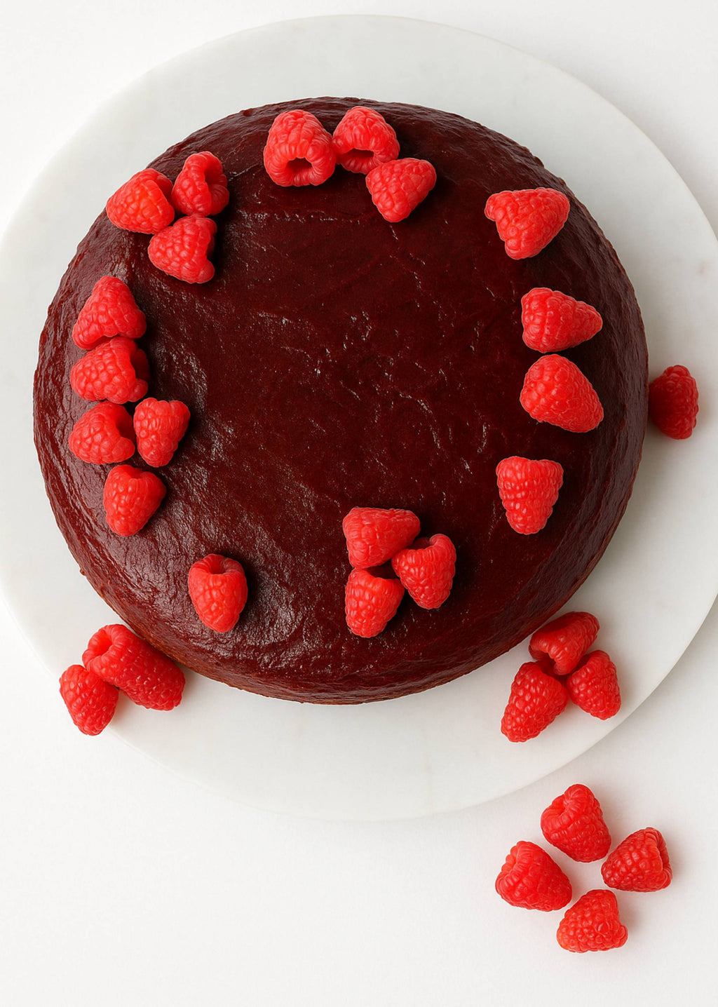 Andy Anand Sugar - Free Raspberry Chocolate Cake, 9 - Inch, 2.8 lb – Real Chocolate Truffles, Monk Fruit Sweetened, Diabetic - Friendly Gift Box
