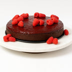 Andy Anand Gluten - Free Raspberry Chocolate Truffle Cake, 9 - Inch, 2.8 lb – Handcrafted, Real Chocolate & California Cream, Birthday Gift Box