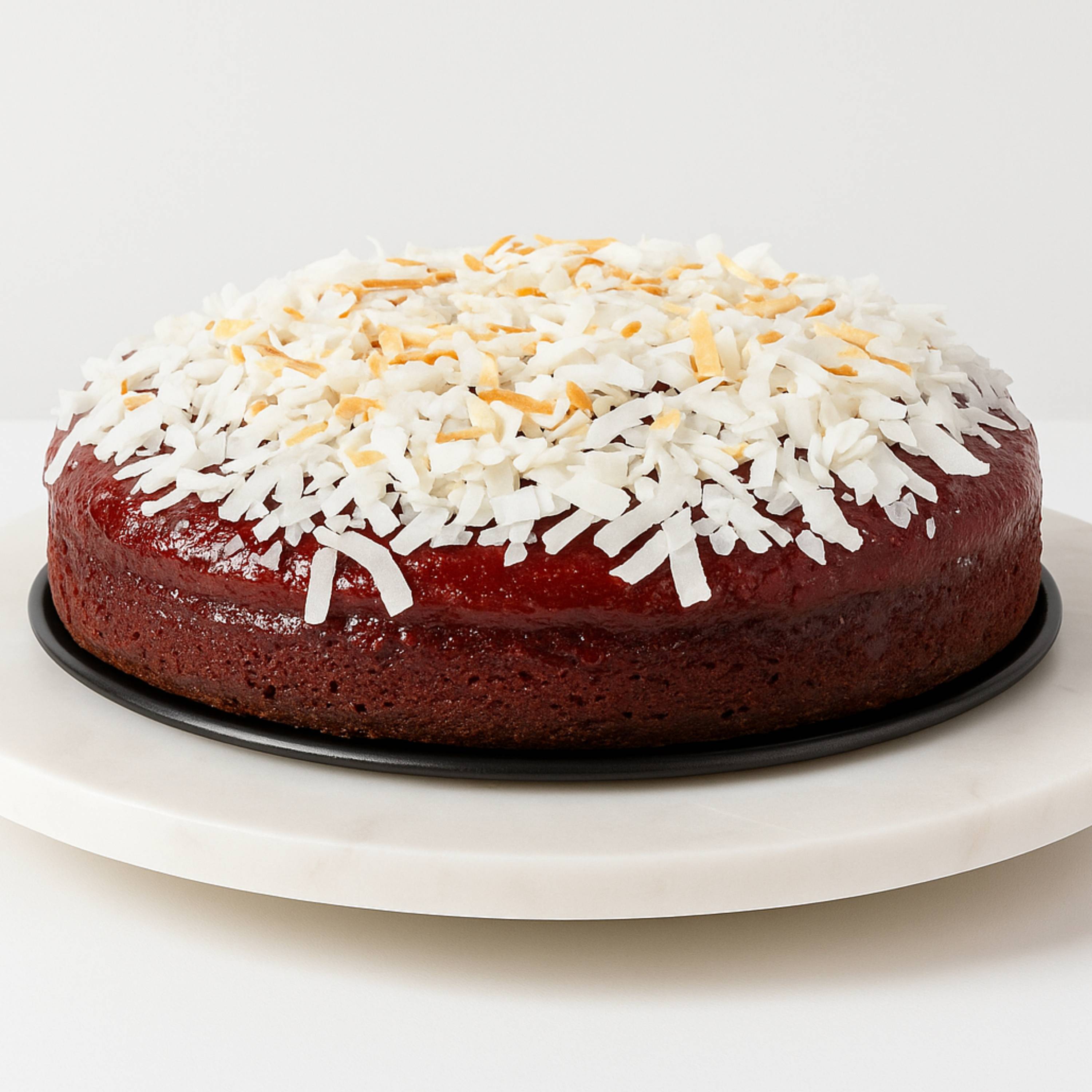 Andy Anand Gluten - Free Raspberry Chocolate Truffle Coconut Cake, 9 - Inch, 2.8 lb – Handcrafted, Real Cream & Chocolate, Birthday Gift Box