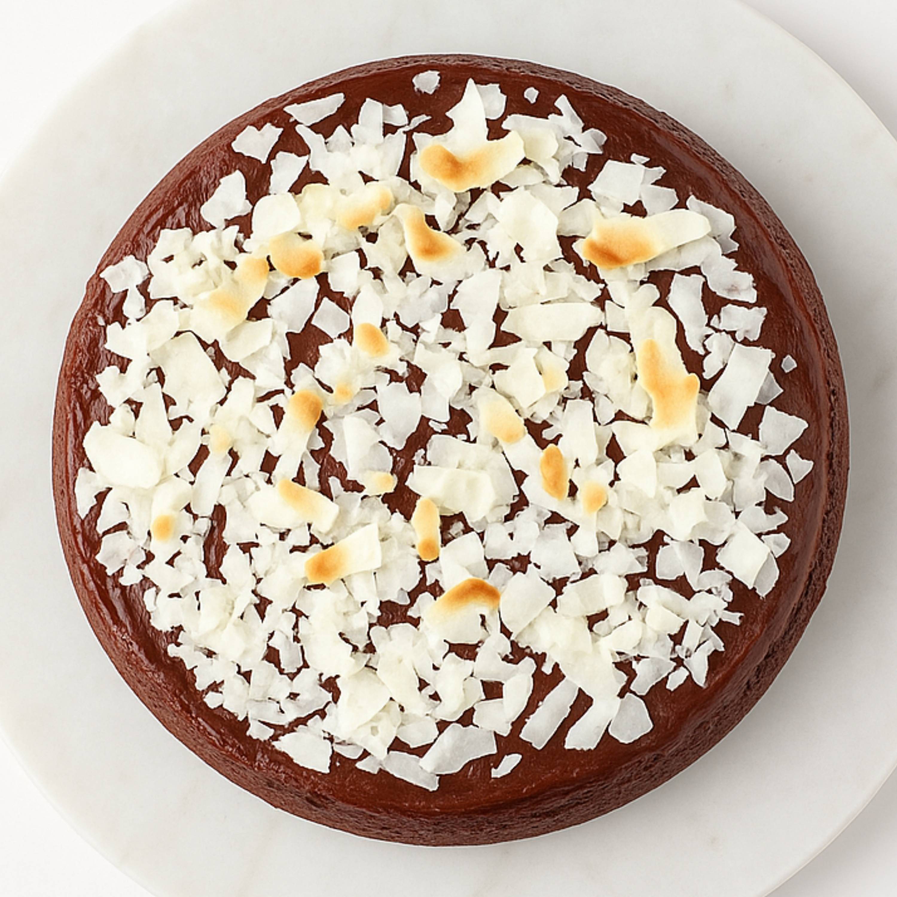 Andy Anand Gluten - Free Raspberry Chocolate Truffle Coconut Cake, 9 - Inch, 2.8 lb – Handcrafted, Real Cream & Chocolate, Birthday Gift Box