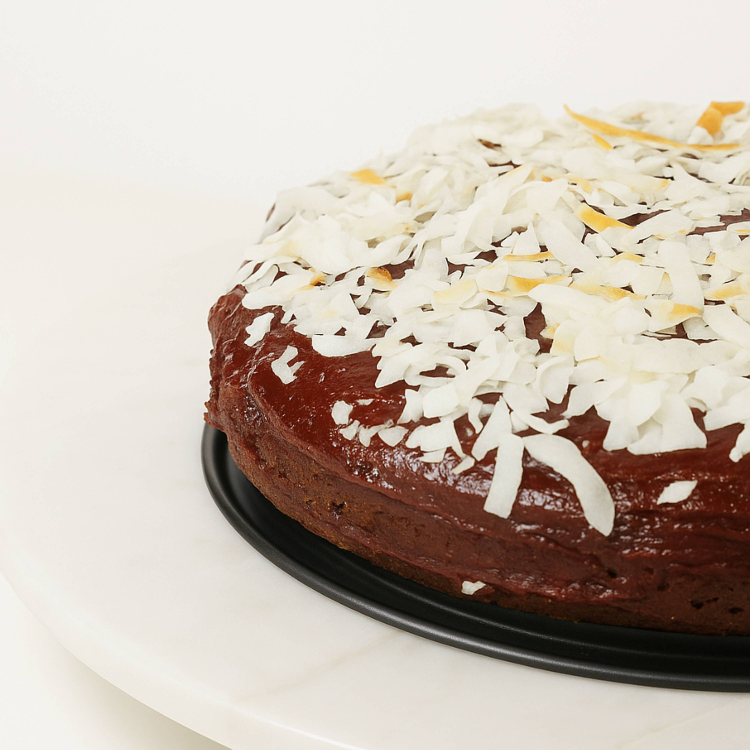 Andy Anand Gluten - Free Raspberry Chocolate Truffle Coconut Cake, 9 - Inch, 2.8 lb – Handcrafted, Real Cream & Chocolate, Birthday Gift Box