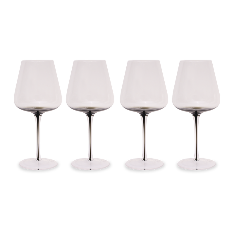 Smoke Stem Red Wine Glasses