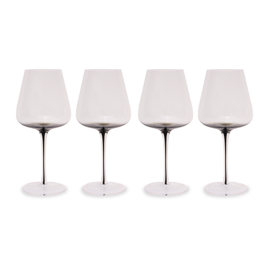 Smoke Stem Red Wine Glasses