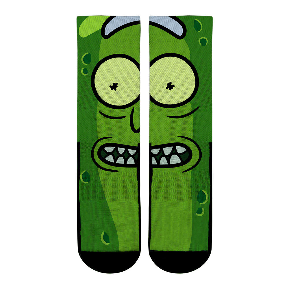 Rick and Morty - Pickle Rick Split Face Crew Socks