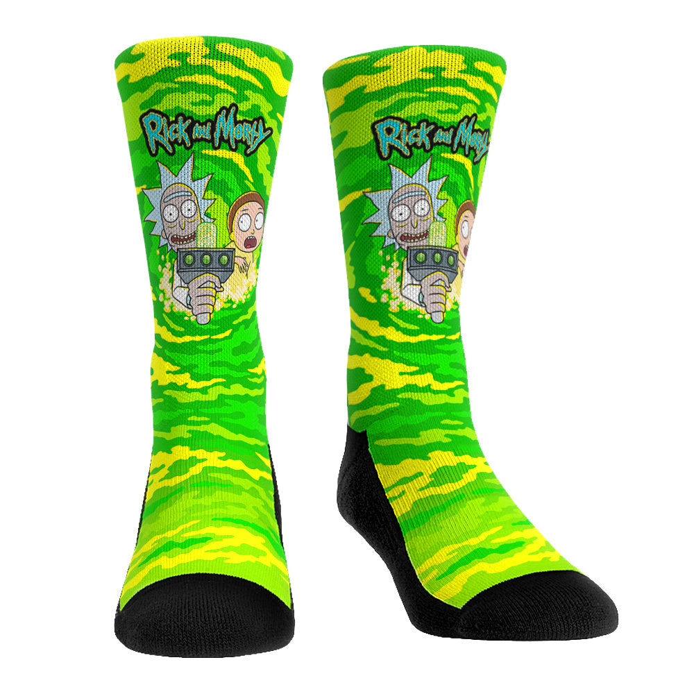 Rick and Morty - Portals Crew Socks