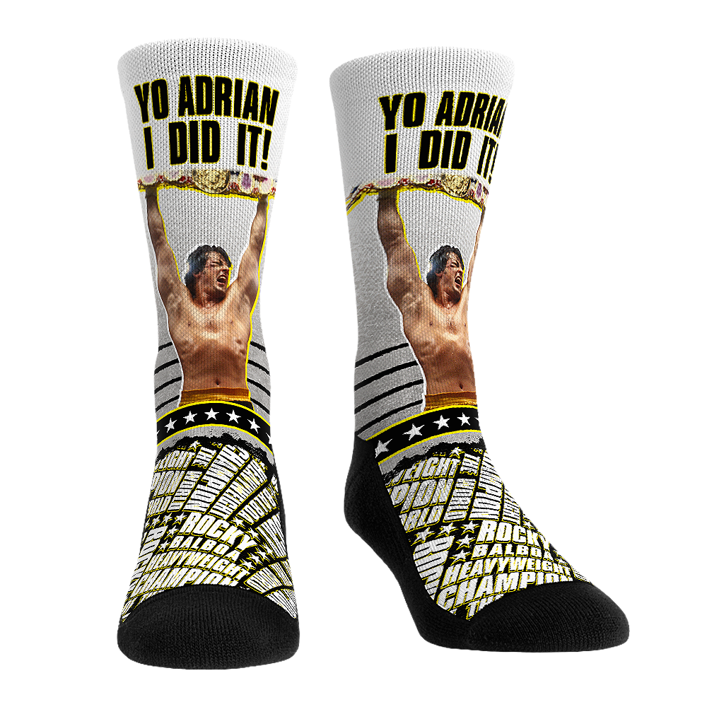 Rocky - Yo Adrian I Did It! Crew Socks