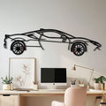 WONDERWALL 'L’Atelier Fun Collection' Ferrari SF90 Stradale Metal Car Wall Art with Rotating Wheels - Hybrid Hypercar Silhouette - Interactive Automotive Wall Decor - KAFMEKA135