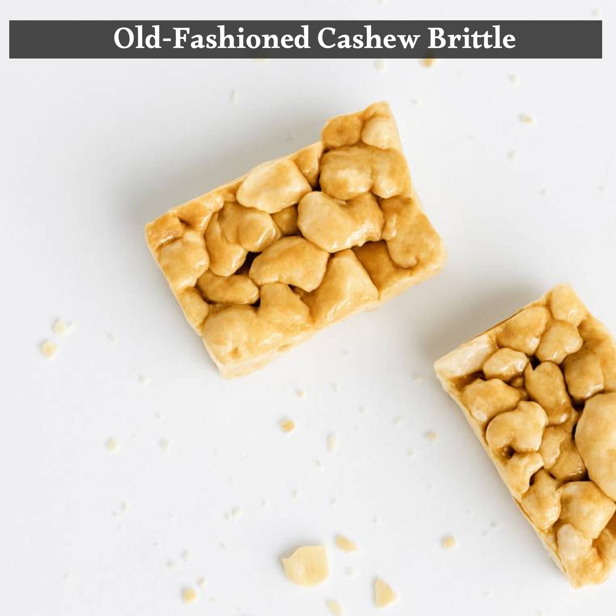 Andy Anand Sugar - Free Cashew Brittle, 7 oz – No Added Sugar, Keto - Friendly, Gluten - Free Handmade Snack, Diabetic - Friendly Birthday Gift Box