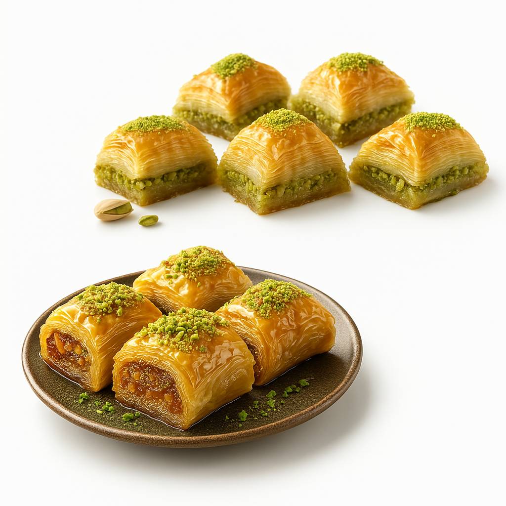 Andy Anand Sugar - Free Turkish Baklava, 26 pc, 8.8 oz – Pistachio, Walnut & Hazelnut, Flaky Phyllo, Diabetic - Friendly Birthday Gift Box