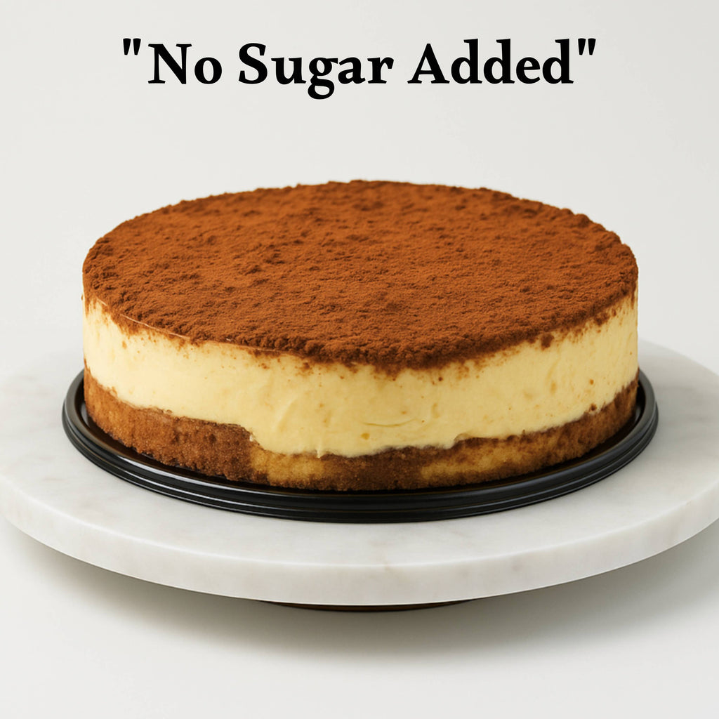 Andy Anand Sugar - Free Tiramisu Mousse Chiffon Cake, 2.2 lb – Coffee Sponge, Mascarpone Mousse, Keto & Diabetic - Friendly Birthday Gift Box