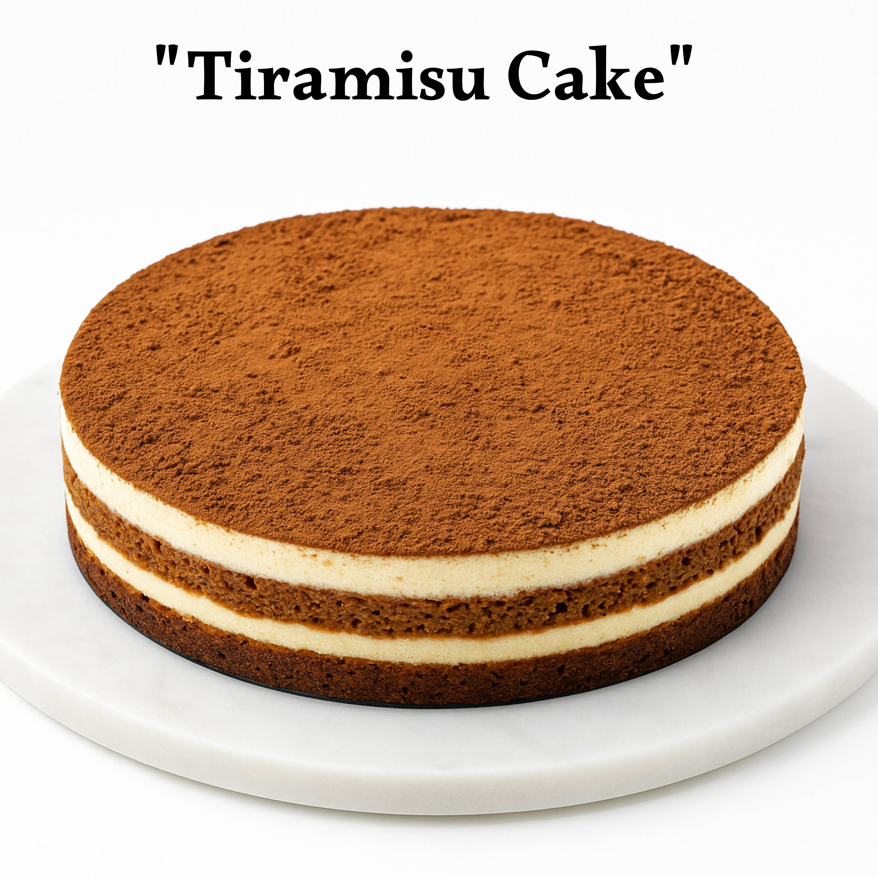 Andy Anand Sugar - Free Tiramisu Mousse Chiffon Cake, 2.2 lb – Coffee Sponge, Mascarpone Mousse, Keto & Diabetic - Friendly Birthday Gift Box