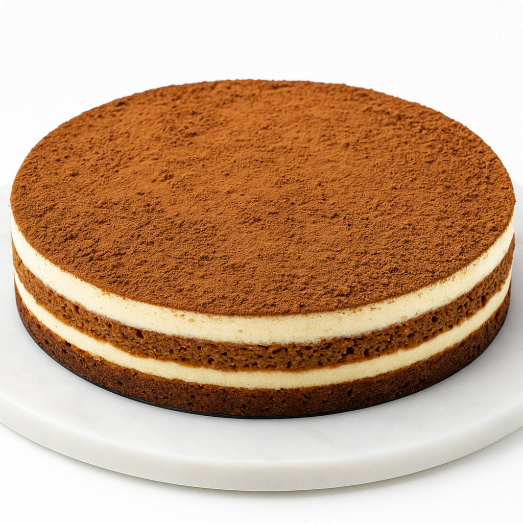 Andy Anand Sugar - Free Tiramisu Mousse Chiffon Cake, 2.2 lb – Coffee Sponge, Mascarpone Mousse, Keto & Diabetic - Friendly Birthday Gift Box