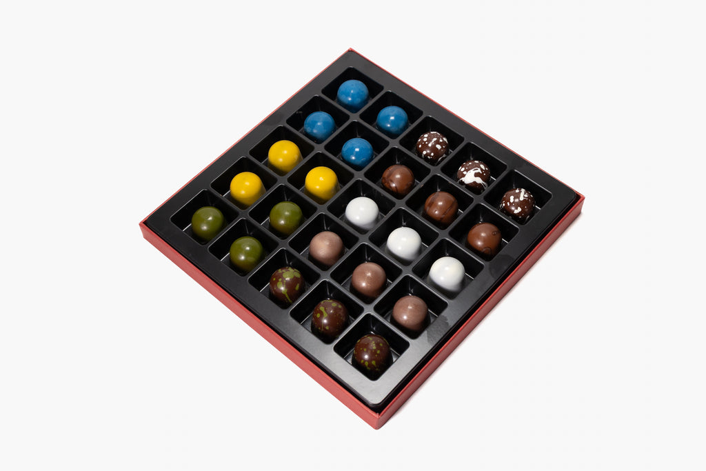 Andy Anand Sugar - Free Monet Chocolate Truffles & Pralines, 25 pc – 60% Cacao, Keto & Diabetic - Friendly, Luxury Birthday & Holiday Gift Box