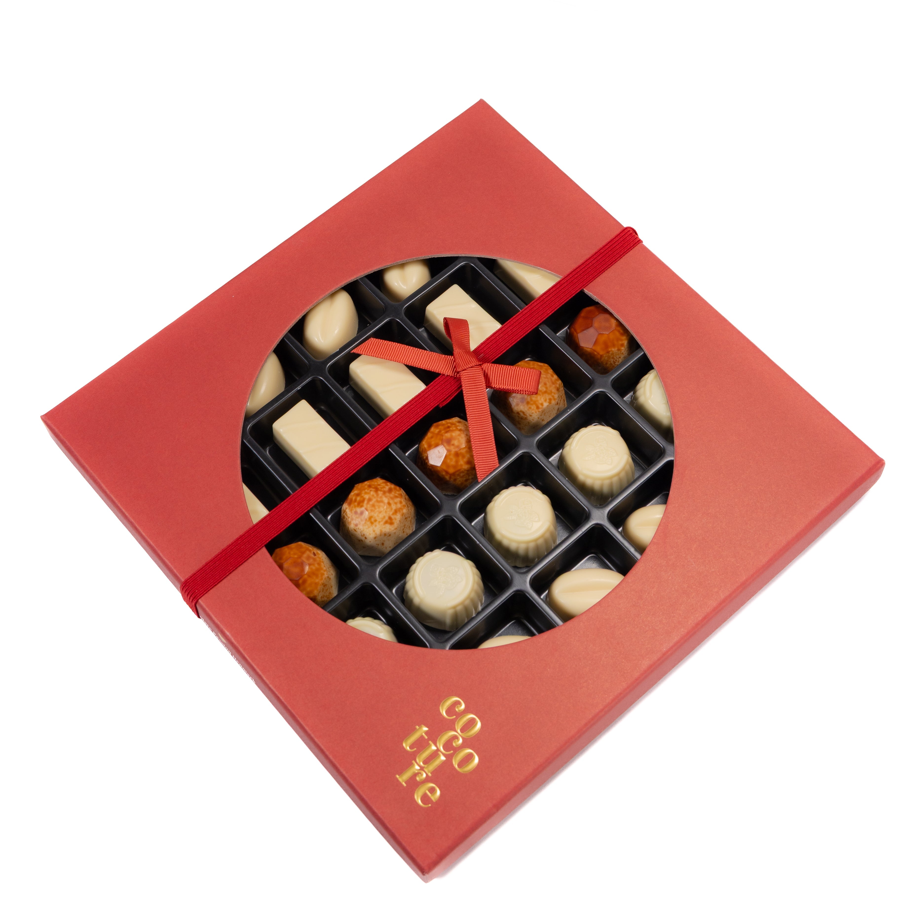 Andy Anand Sugar - Free Belgian White Chocolate Truffles & Pralines, 25 pc, 10.5 oz – Stevia Sweetened, Keto & Diabetic - Friendly Gift Box