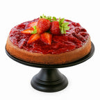 Andy Anand Chocolate Strawberry Cheesecake, 9 - Inch, 2.8 lb – Real Chocolate Truffles, California Cream Cheese, No Preservatives Gift Box