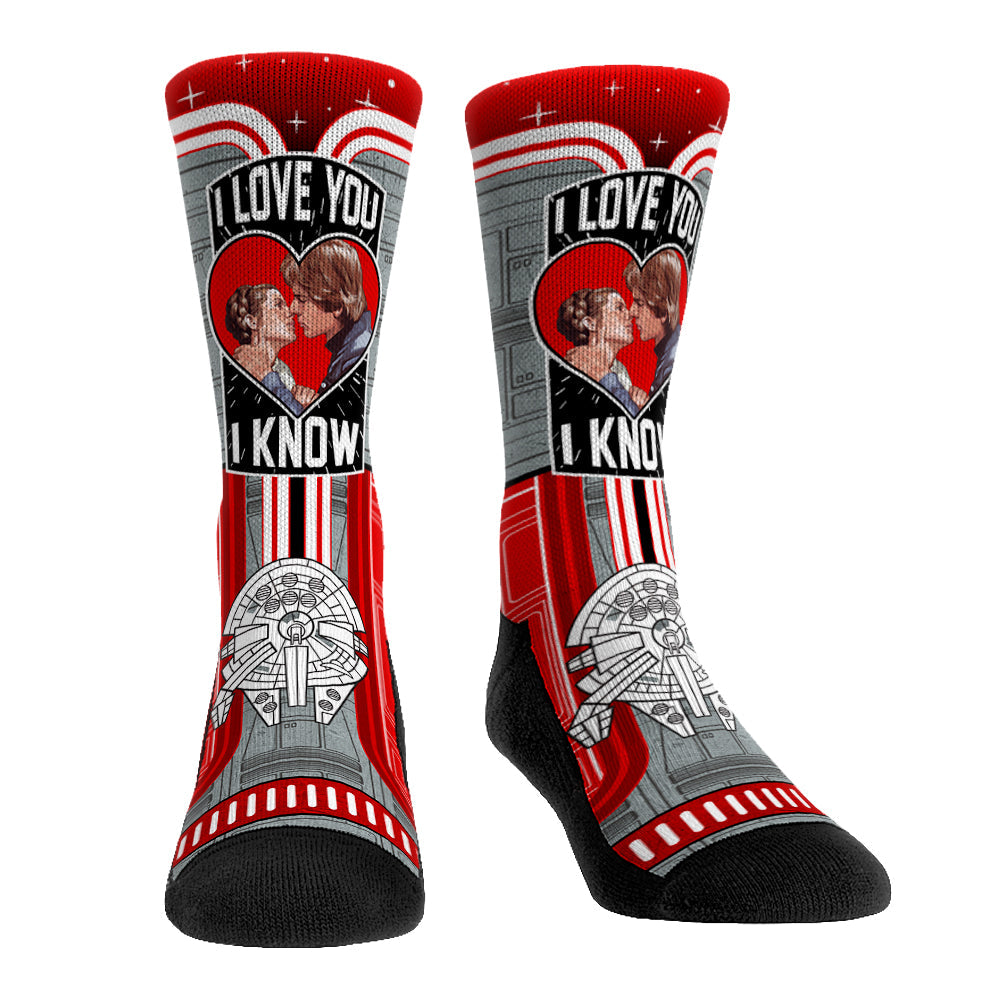 Han & Leia Kiss Crew Socks