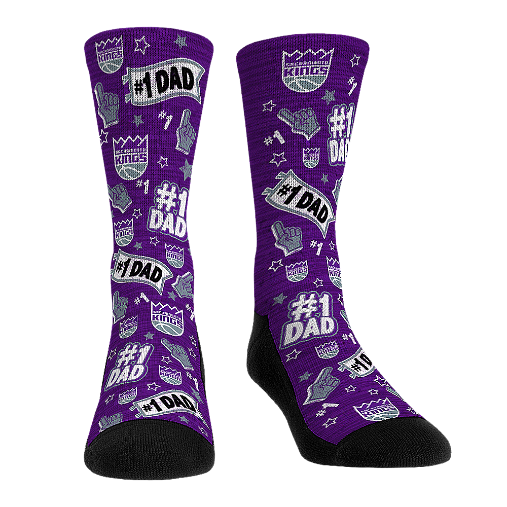 Sacramento Kings - #1 Dad Crew Socks