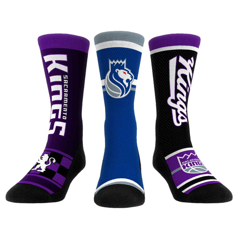 Sacramento Kings - Ultimate Jersey - 3-Pack Crew Socks