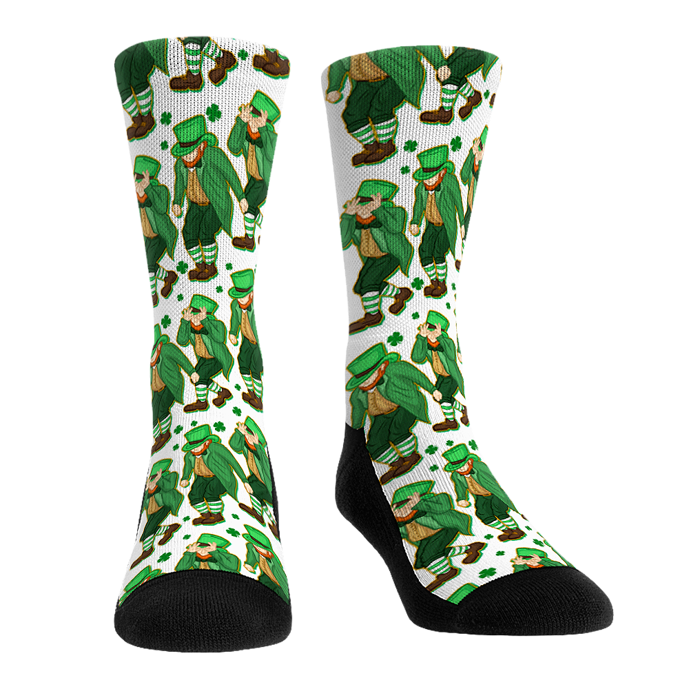 Leprechaun Griddy Crew Socks