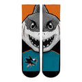 San Jose Sharks - Split Face Mascot Crew Socks